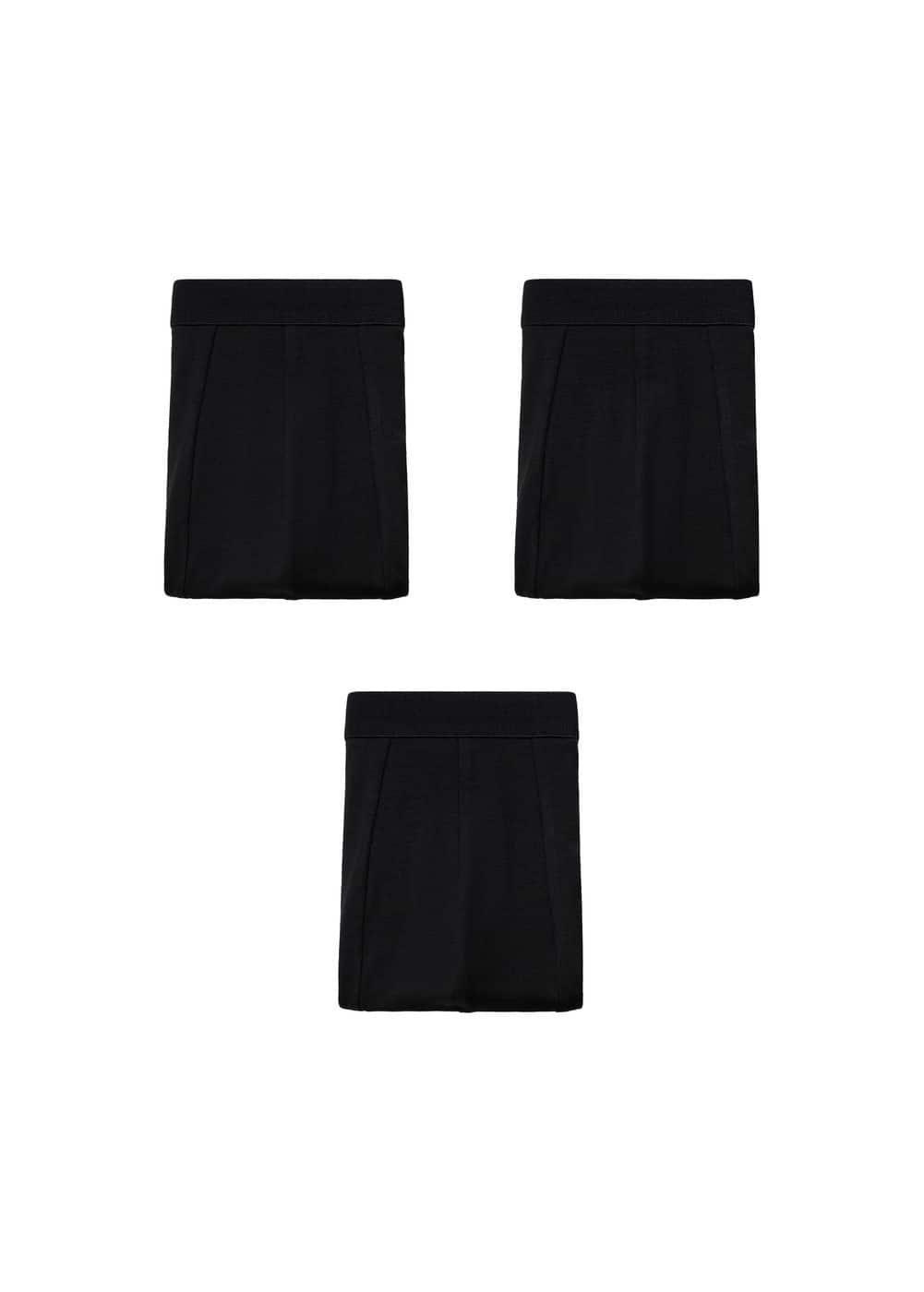 3-pack of black cotton boxer shorts - Men | MANGO USA Product Image