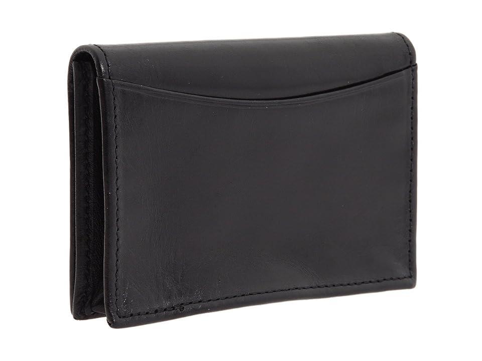 Bosca Old Leather Collection - Gusseted Card Case (Black Leather) Wallet Product Image