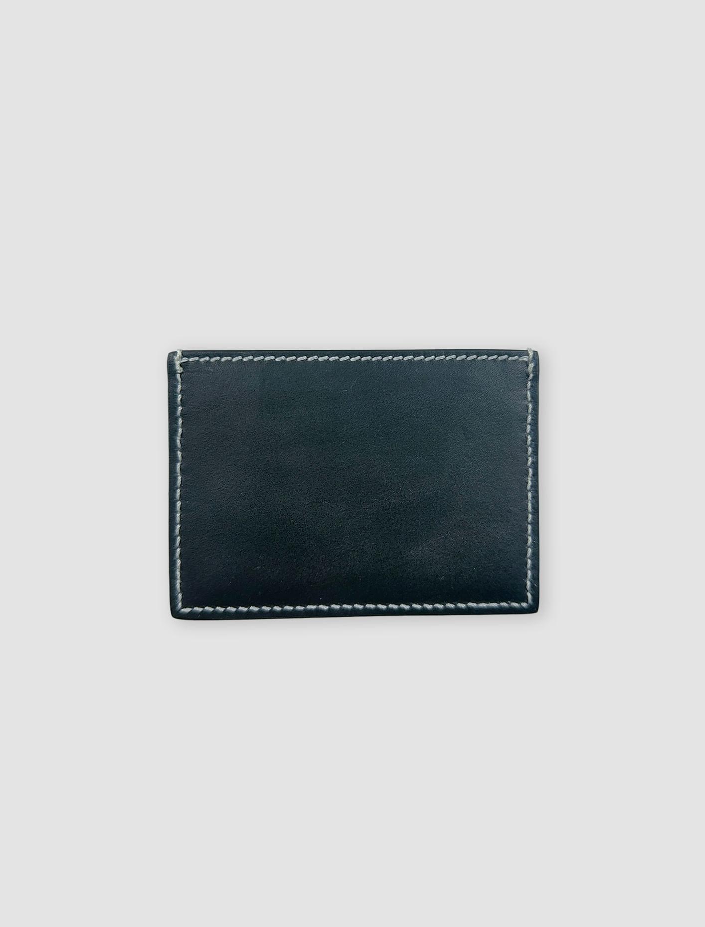 Single Card Holder In Navy Product Image