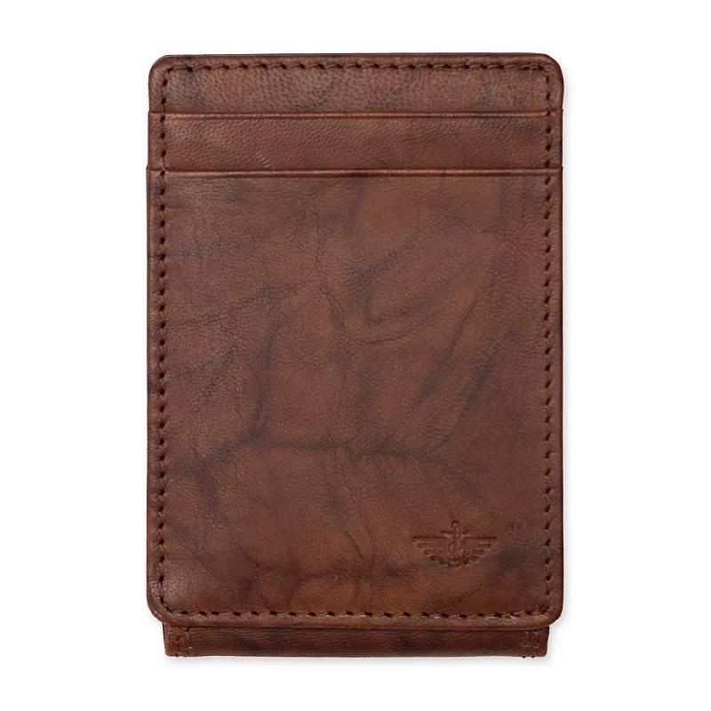 Mens Dockers RFID-Blocking Leather Front Pocket Wallet with Magnetic Money Clip Product Image