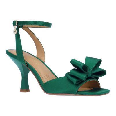 J. Renee Nishia Satin Bow Ankle Strap Dress Sandals Product Image