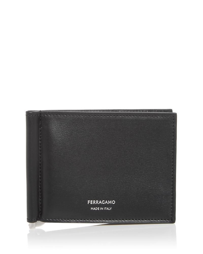 Ferragamo Leather Money Clip Bifold Wallet Product Image