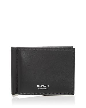 Ferragamo Leather Money Clip Bifold Wallet Product Image