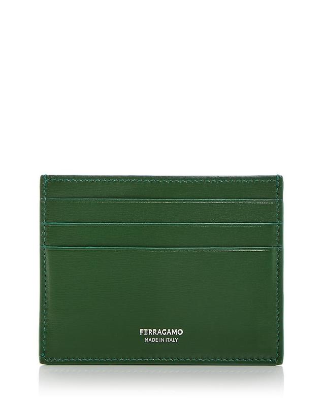 Ferragamo Mens Leather Card Case Product Image