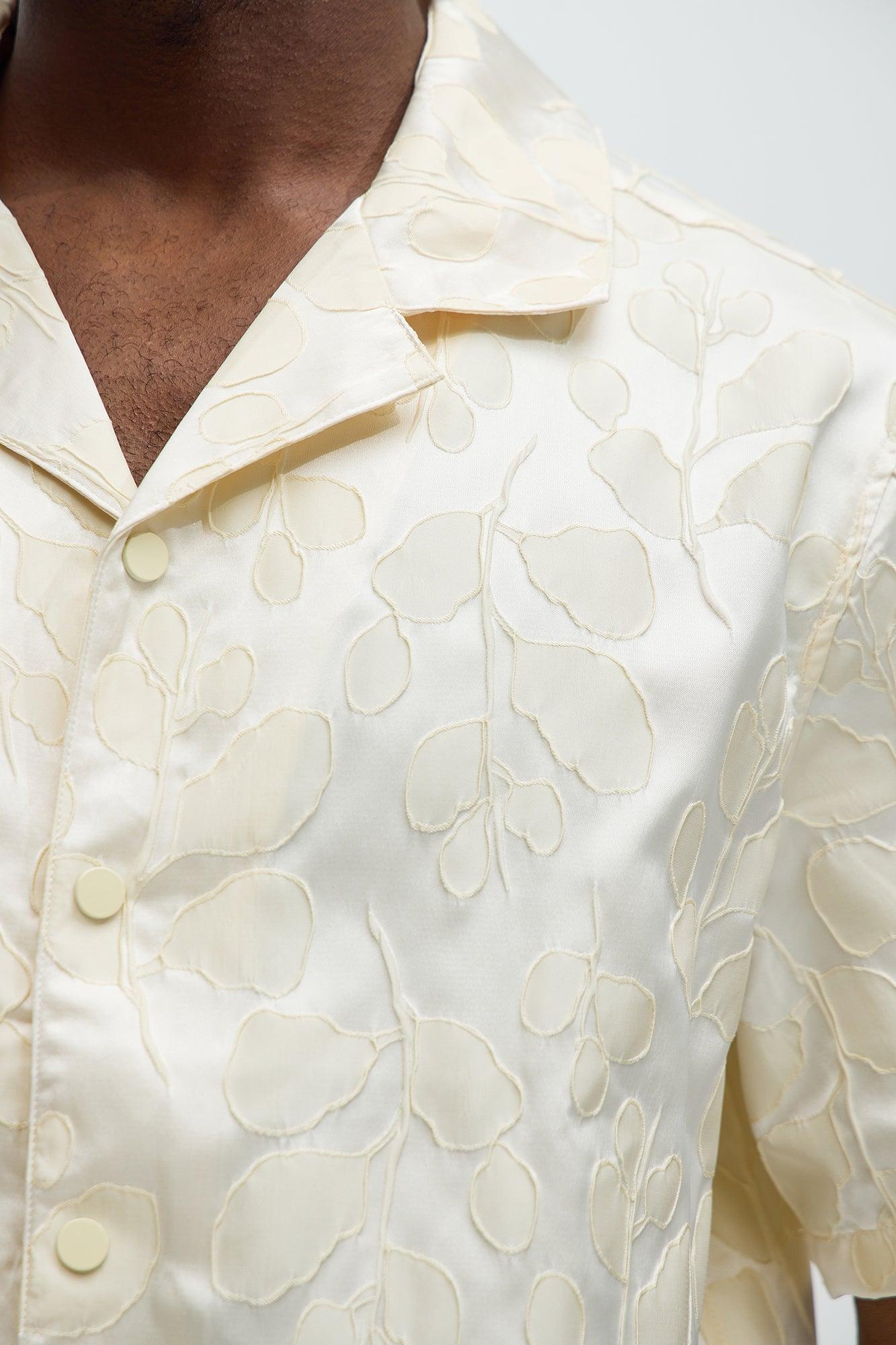 Fenno Jacquard Shirt - Off White Product Image