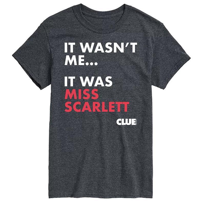 Big & Tall Clue It Was Miss Scarlett Graphic Tee, Mens Product Image