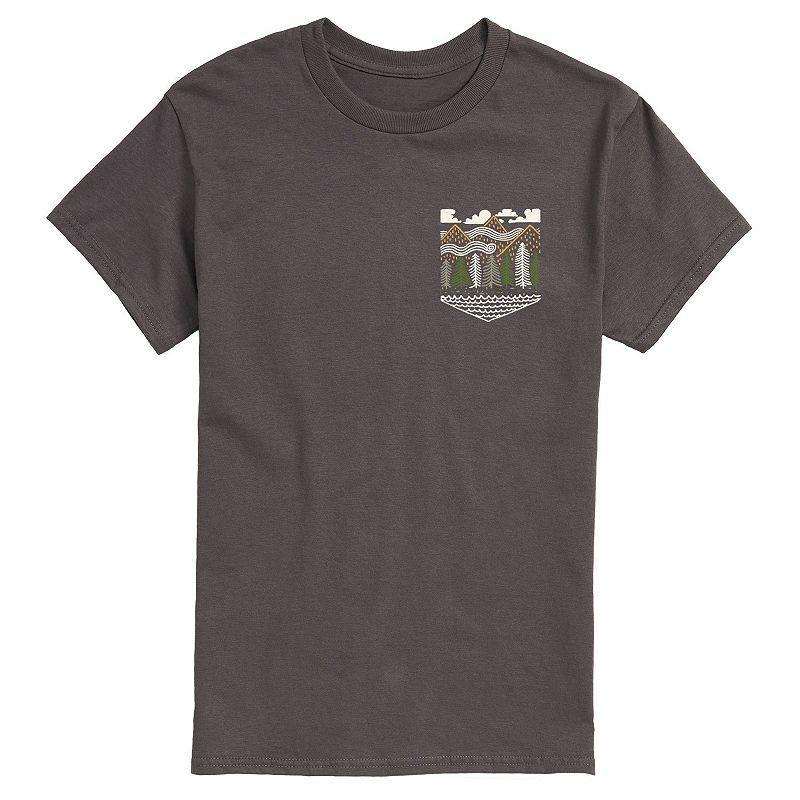 Mens Mountain Line Art Tee Product Image