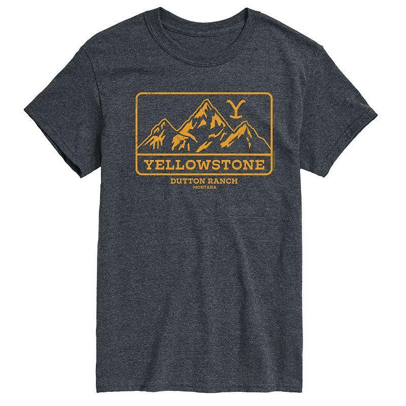 Mens Yellowstone Outdoor Scene Tee Grey Product Image