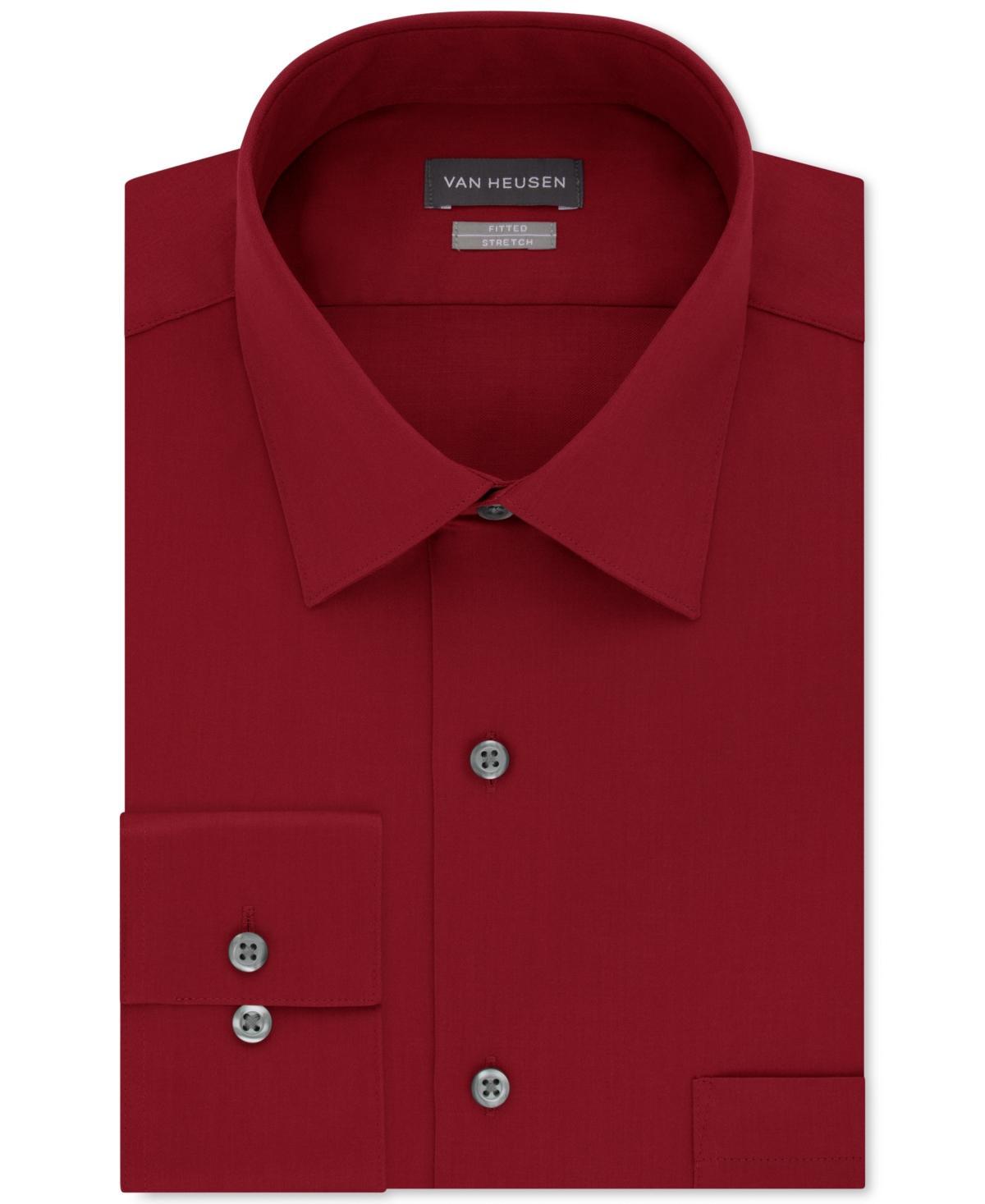 Van Heusen Mens Athletic Fit Poplin Dress Shirt Product Image