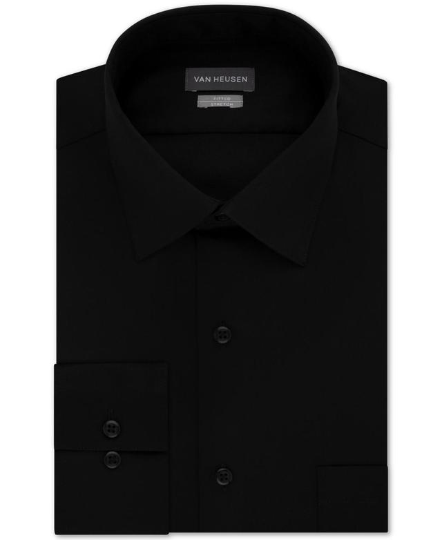 Van Heusen Mens Classic/Regular Fit Stretch Wrinkle Free Sateen Dress Shirt Product Image