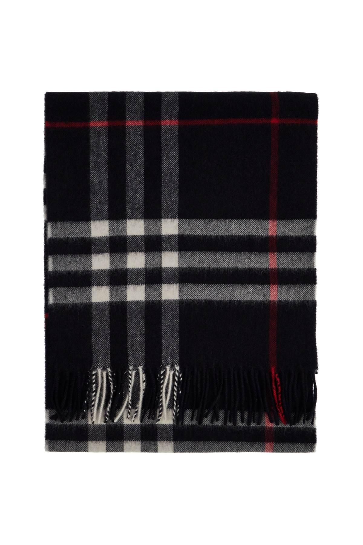 BURBERRY Check Cashmere Scarf In Black Product Image