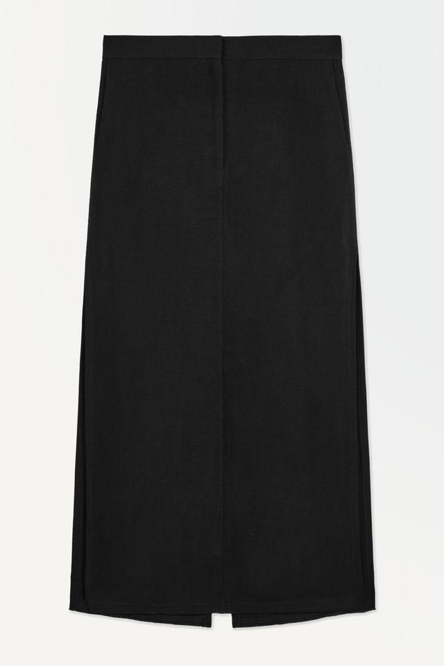 THE HIGH-SLIT MAXI PENCIL SKIRT Product Image