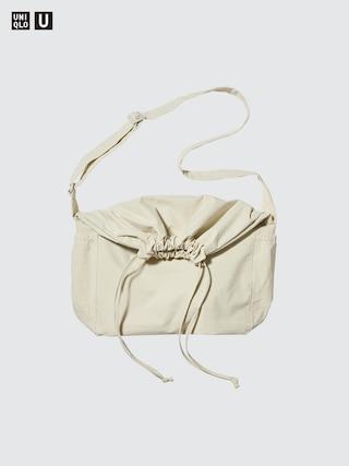 Drawstring Shoulder Bag Natural One UNIQLO US Product Image