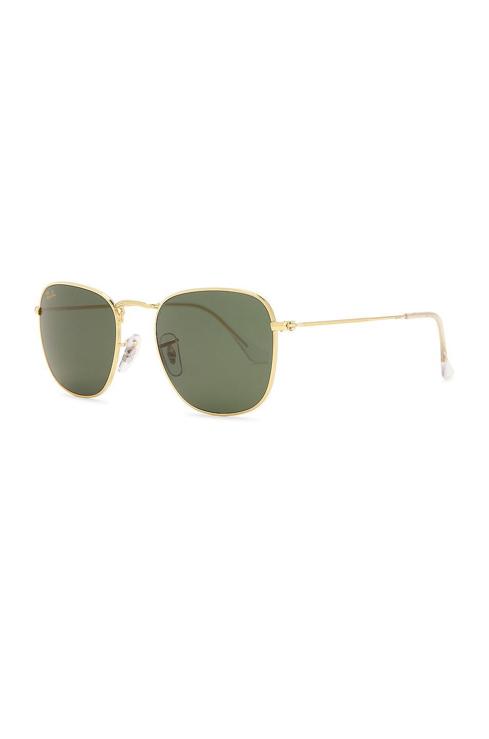 Ray-Ban Frank Sunglasses in Gold & Black - Brown. Size all. Product Image