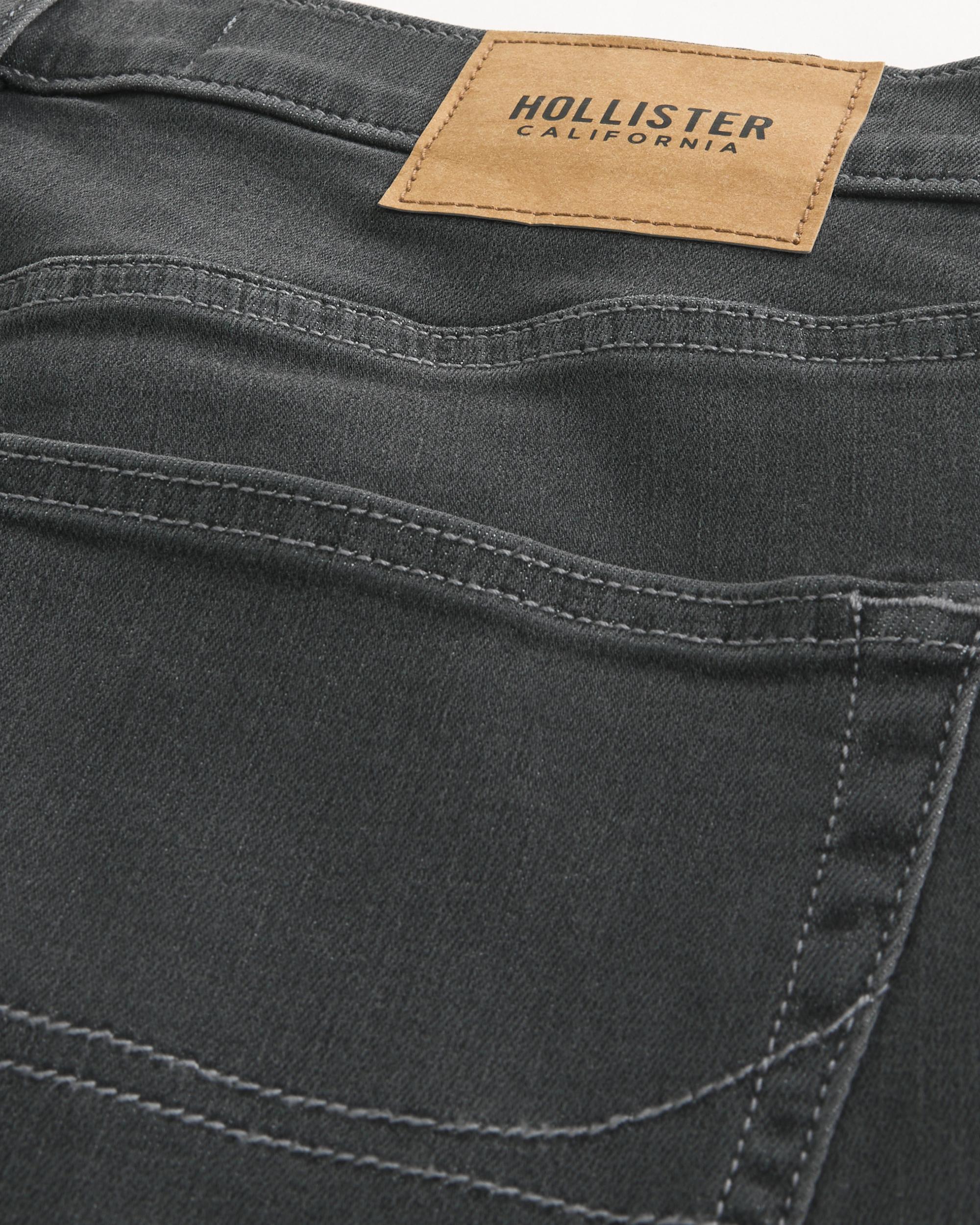 Grey Athletic Skinny Jeans Product Image