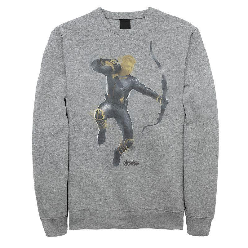 Mens Avengers Endgame Hawkeye Pullover Athletic Grey Product Image