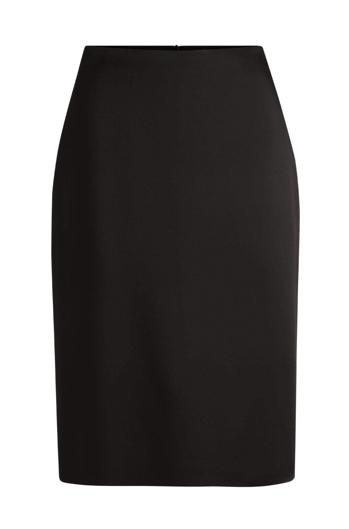 Pencil skirt in lustrous fabric Product Image