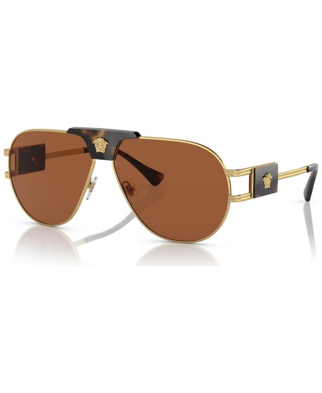 Versace Mens Sunglasses, VE225263-x 63 - Gold-Tone Product Image