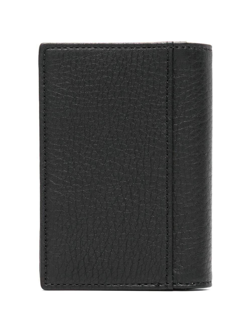 Bi-fold Leather Wallet In Black Product Image