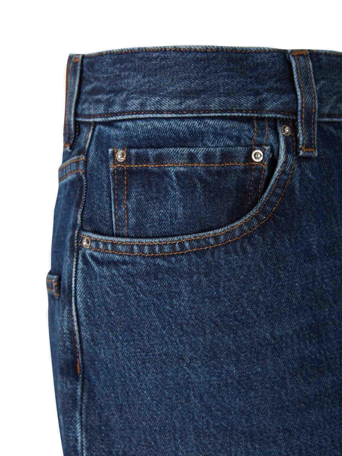 TOTÊME Organic Cotton Tapered Jeans In Blue Product Image