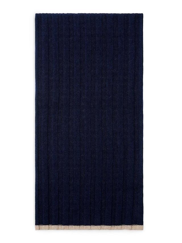 Cashmere Rib Knit Scarf Product Image