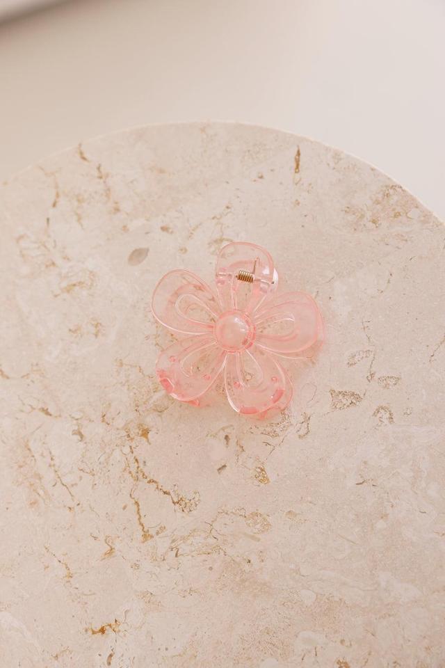 Beach Flower Claw Clip Pink Product Image