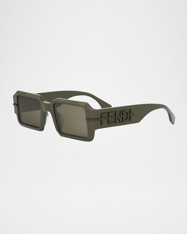 Men's Fendigraphy Acetate Rectangle Sunglasses Product Image