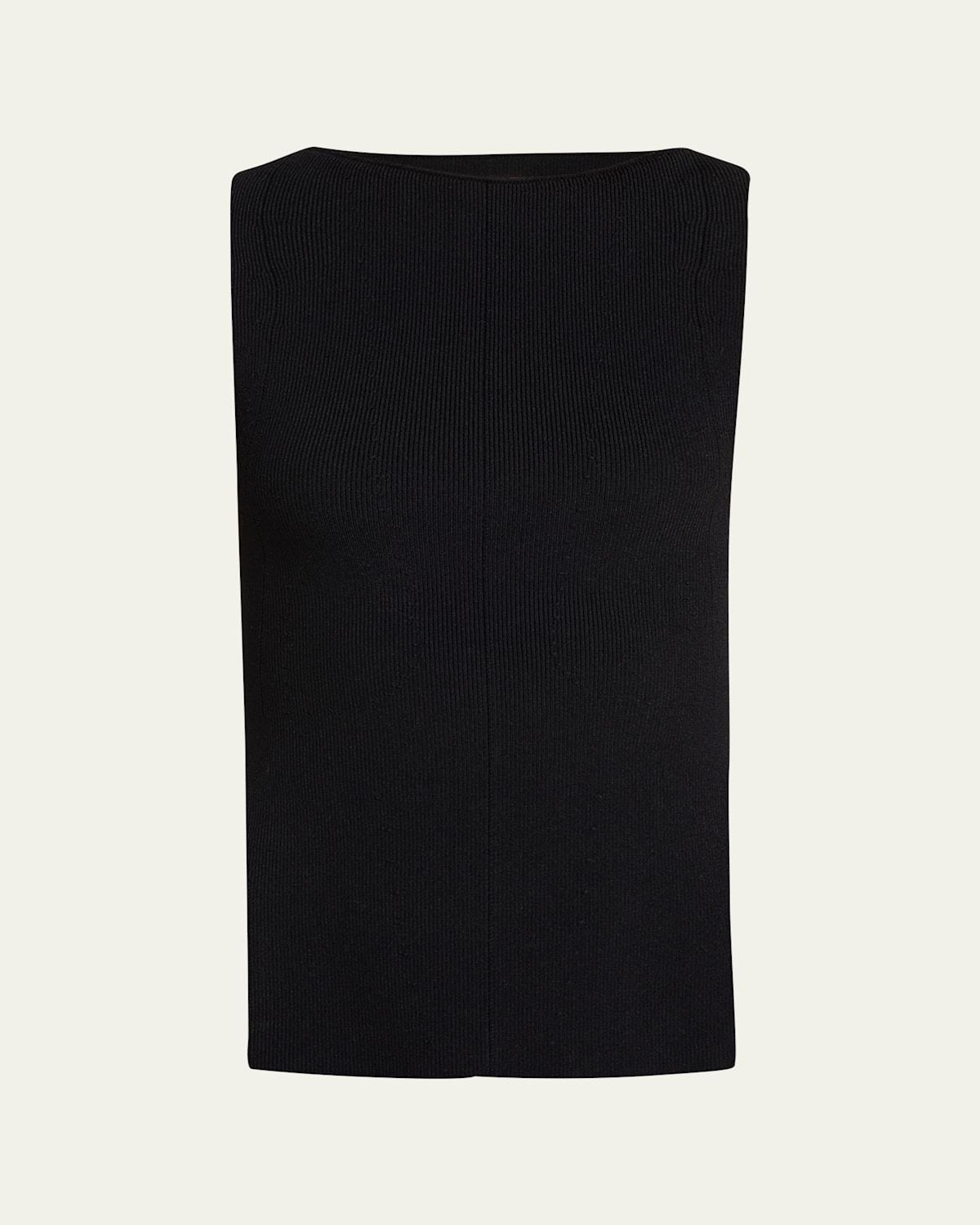 Womens Evelyn Rib-Knit Sleeveless Top Product Image