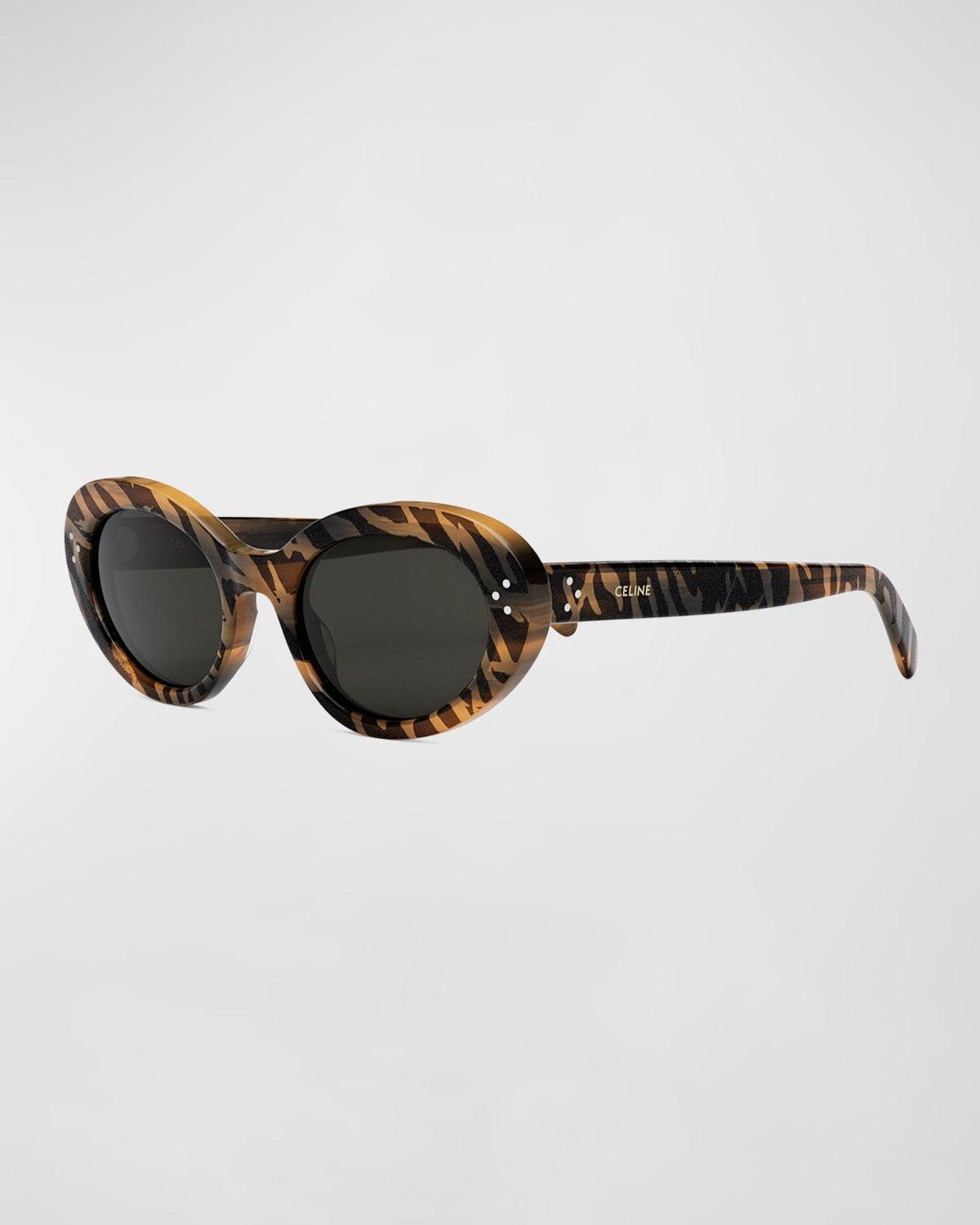 CELINE Bold 3 Dots 53mm Round Sunglasses Product Image