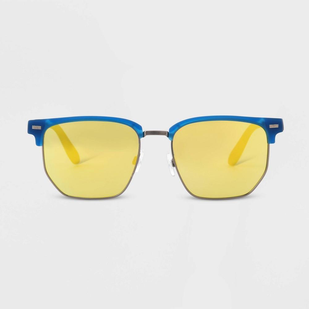 Mens Flat Top Sunglasses - Original Use Blue Product Image