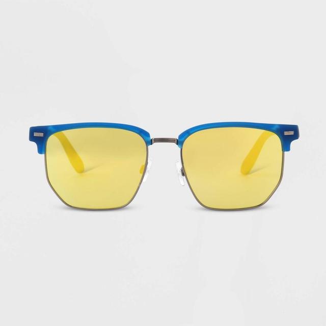 Mens Flat Top Sunglasses - Original Use Blue Product Image