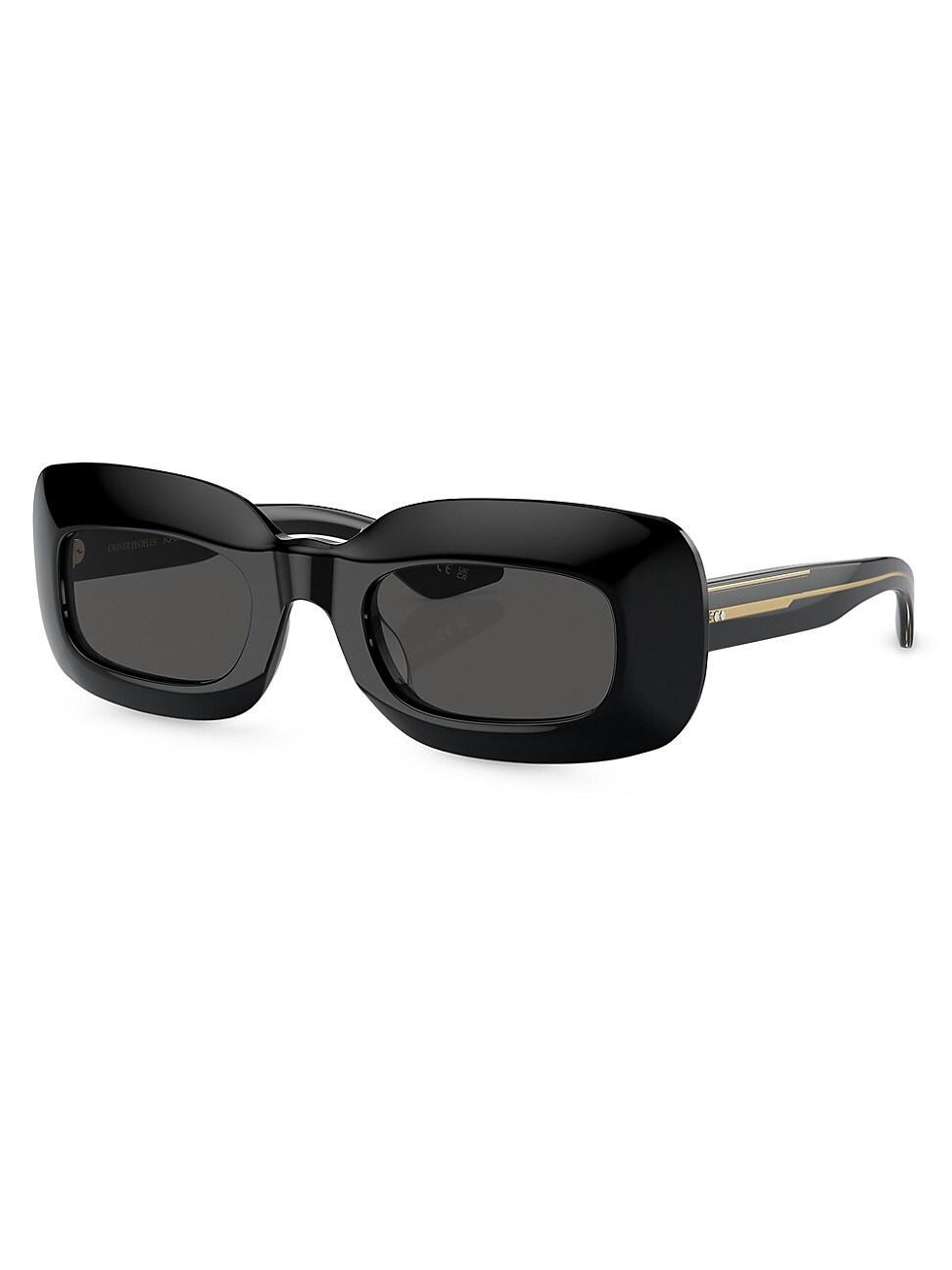 Womens 49MM Rectangular Sunglasses Product Image