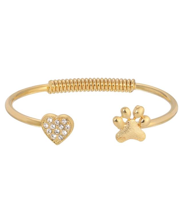 2028 Crystal Heart Cuff Bracelet Product Image