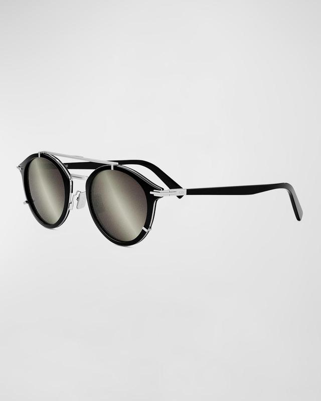 Mens Diorblacksuit R7U 50MM Round Sunglasses Product Image