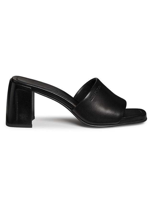 Womens Lena 70MM Leather Mules Product Image