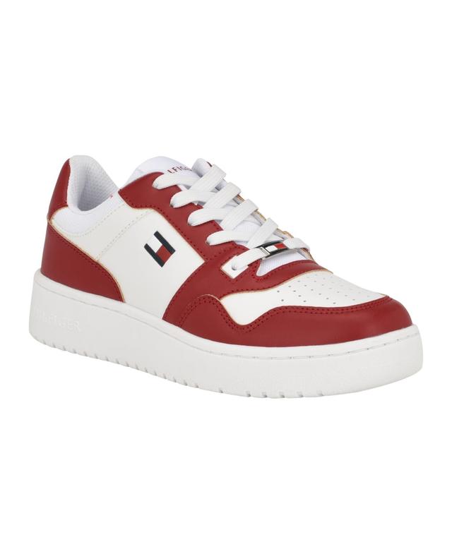 Tommy Hilfiger Womens Twigye Casual Lace up Sneakers - White Product Image