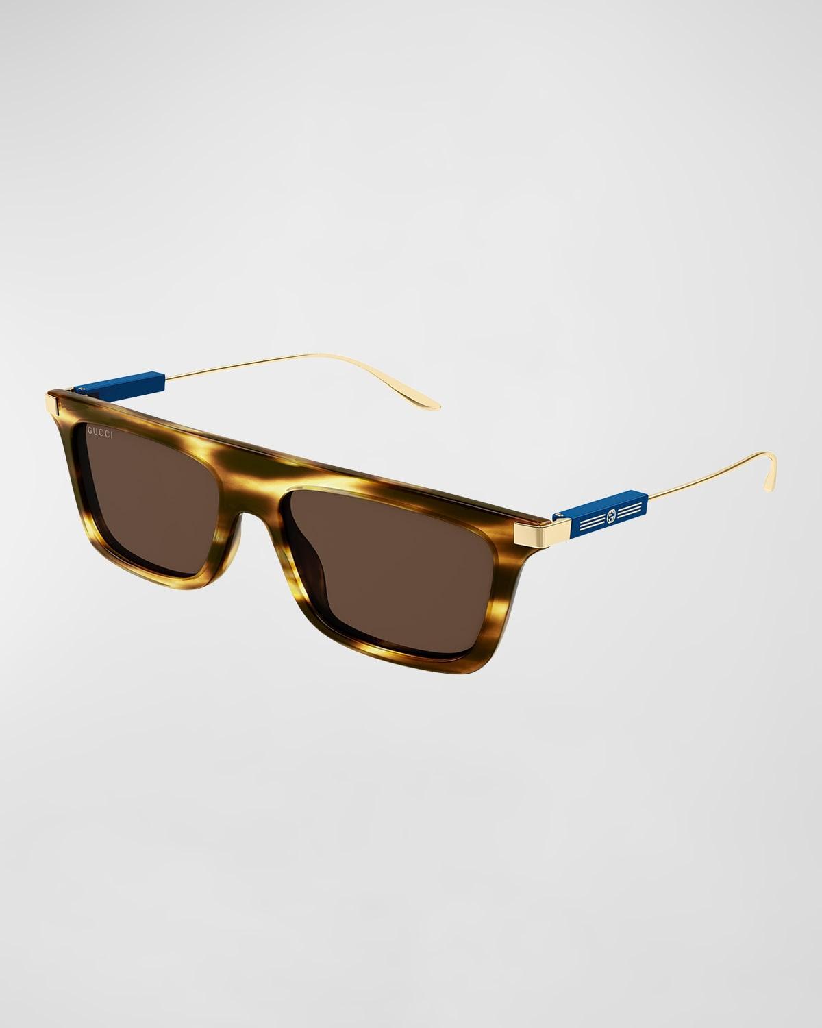 Mens GG1437Sm Acetate Rectangle Sunglasses Product Image