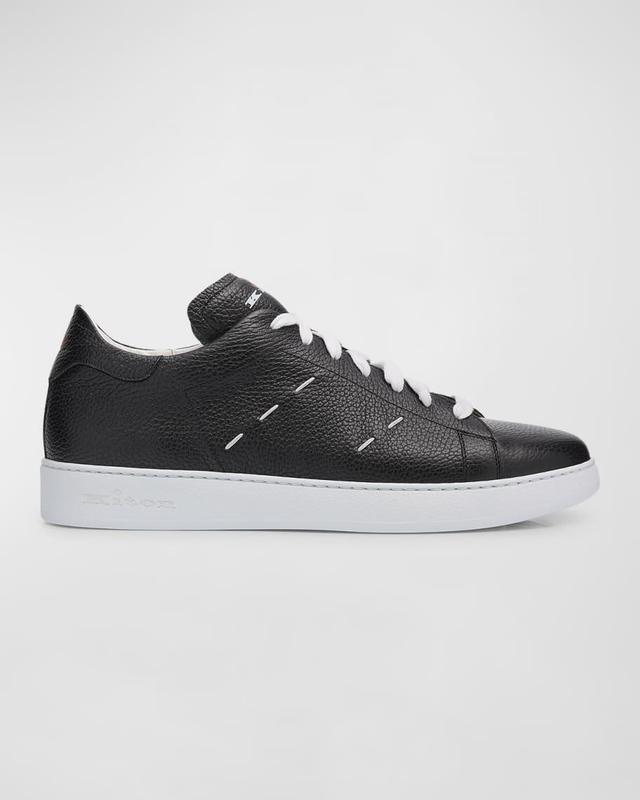 Men's Calfskin Leather Low-Top Sneakers Product Image