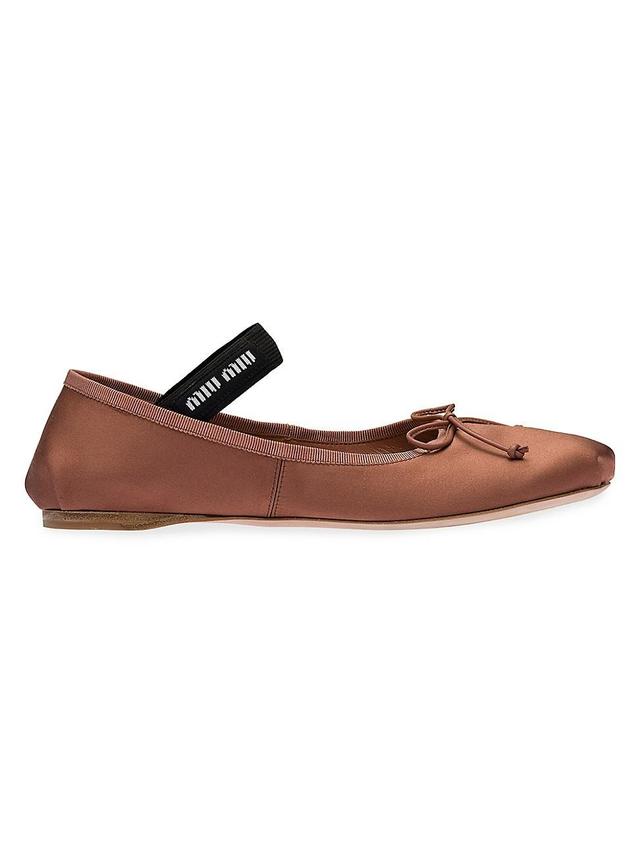 Satin Ballet Flats Product Image