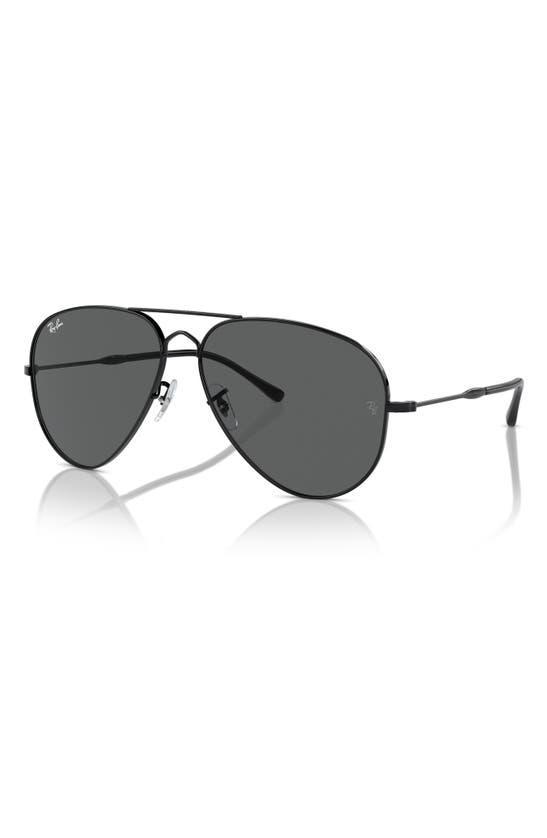 RAY BAN Old Aviator 62mm Oversize Sunglasses In Black Product Image