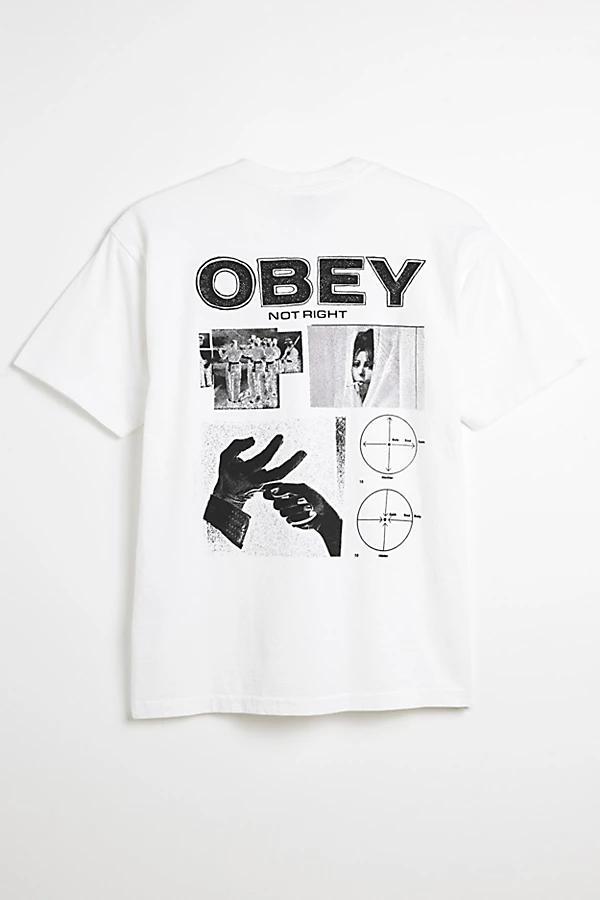 OBEY Not Right Graphic Tee Mens at Urban Outfitters Product Image