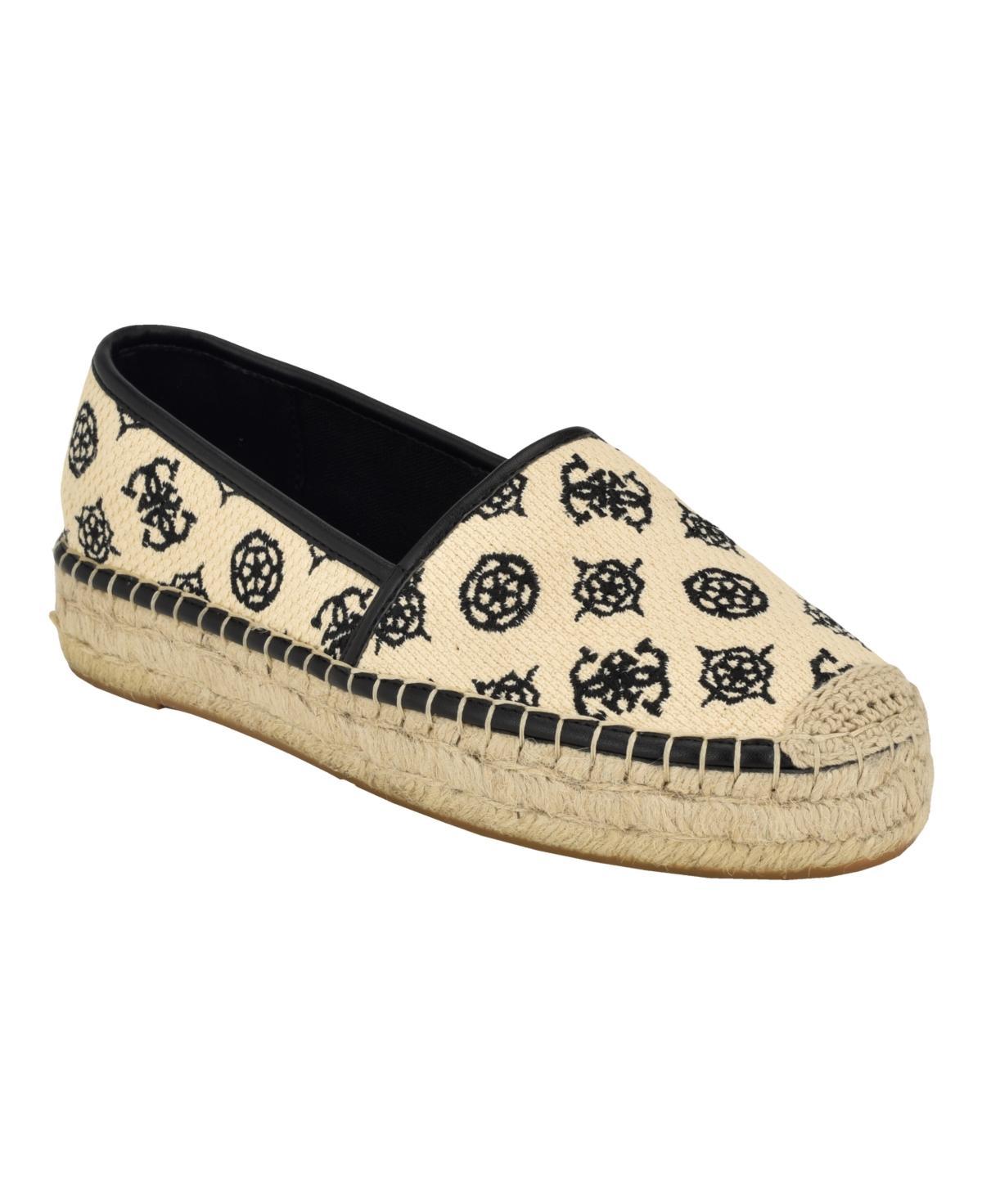 Guess Womens Joelya Platform Espadrille Flats - Light Natural Product Image