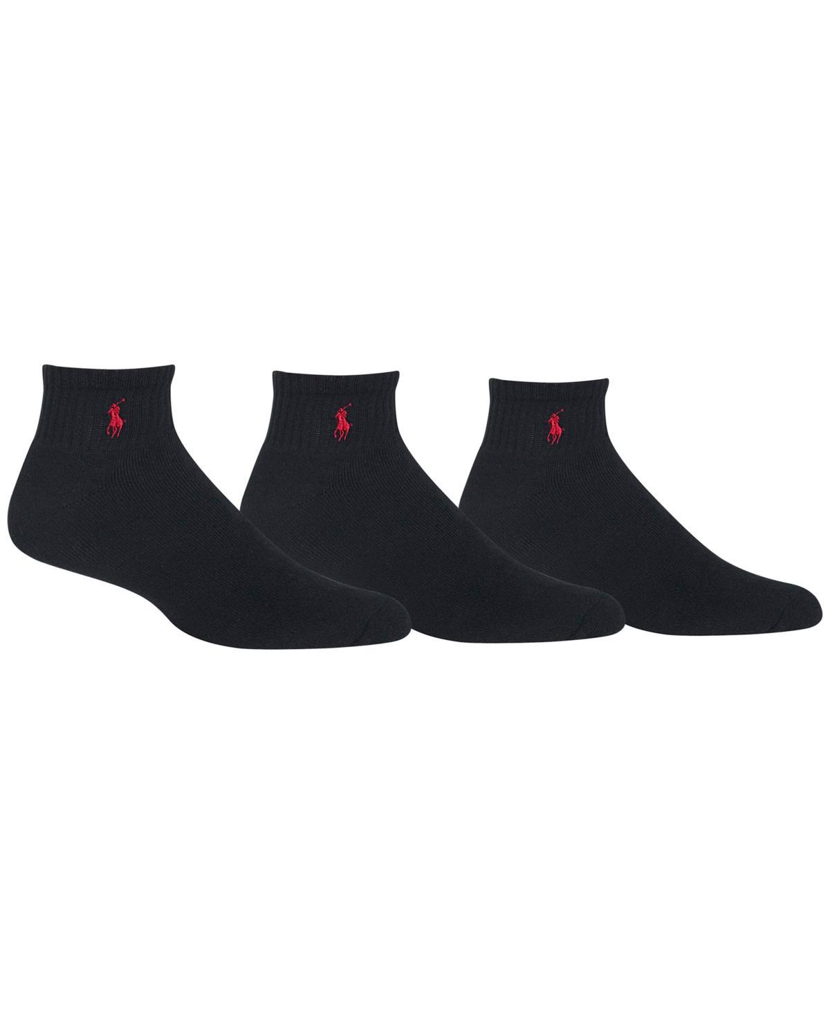 Polo Ralph Lauren Big  Tall Cushioned Quarter-Top Casual Socks 3-Pack Product Image