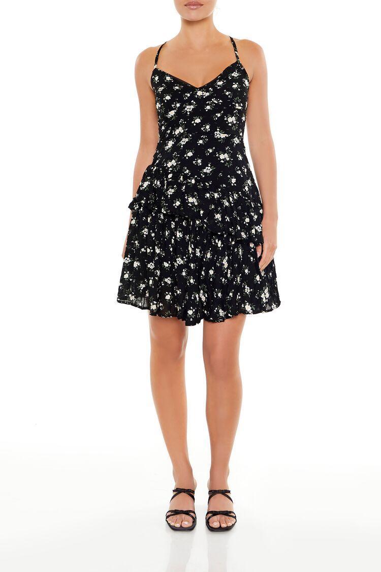 Layered Floral Print Mini Dress | Forever 21 Product Image