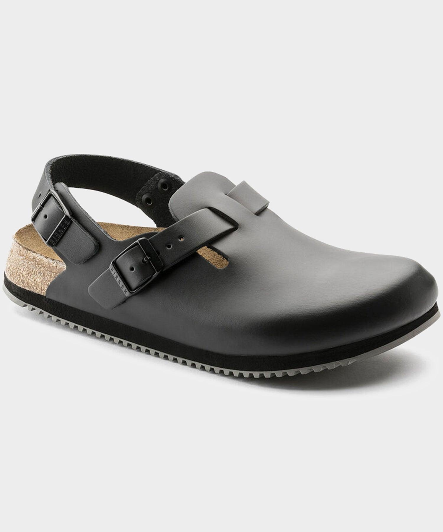 Birkenstock Tokio Super Grip in Black Leather Product Image