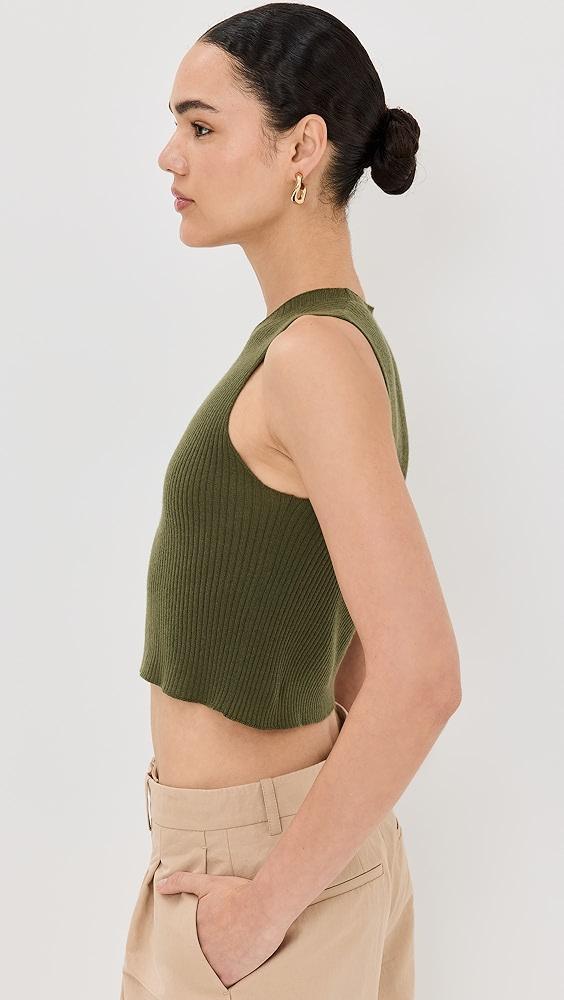 Sablyn Angie Sleeveless Cashmere Rib Tank | Shopbop Product Image