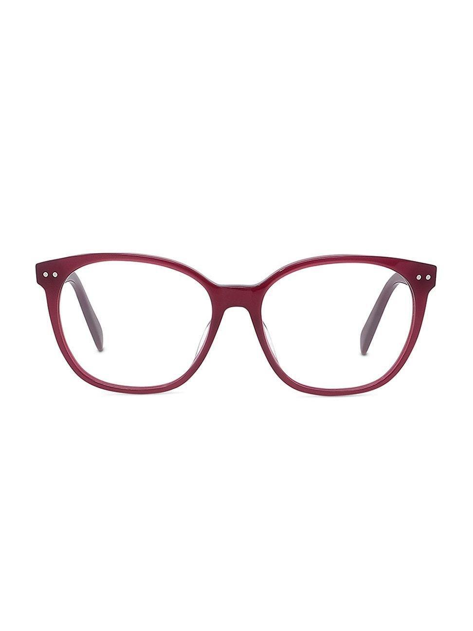 Womens 55MM Square Optical Glasses Product Image