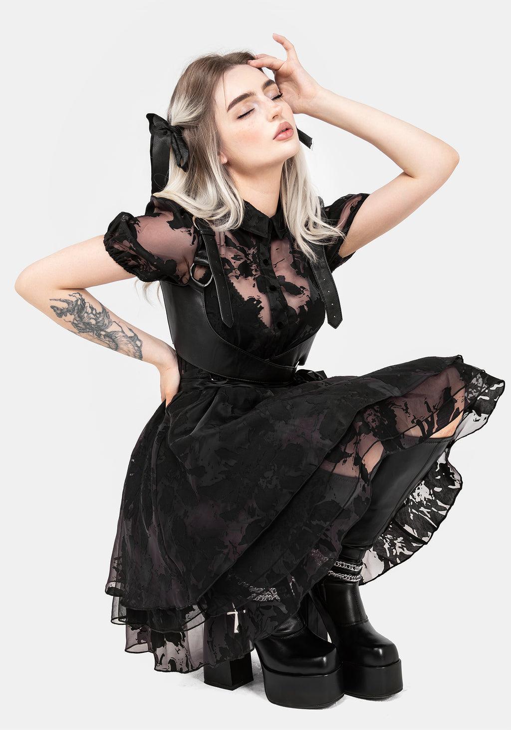 Spectre Layered Mini Shirt Dress Product Image