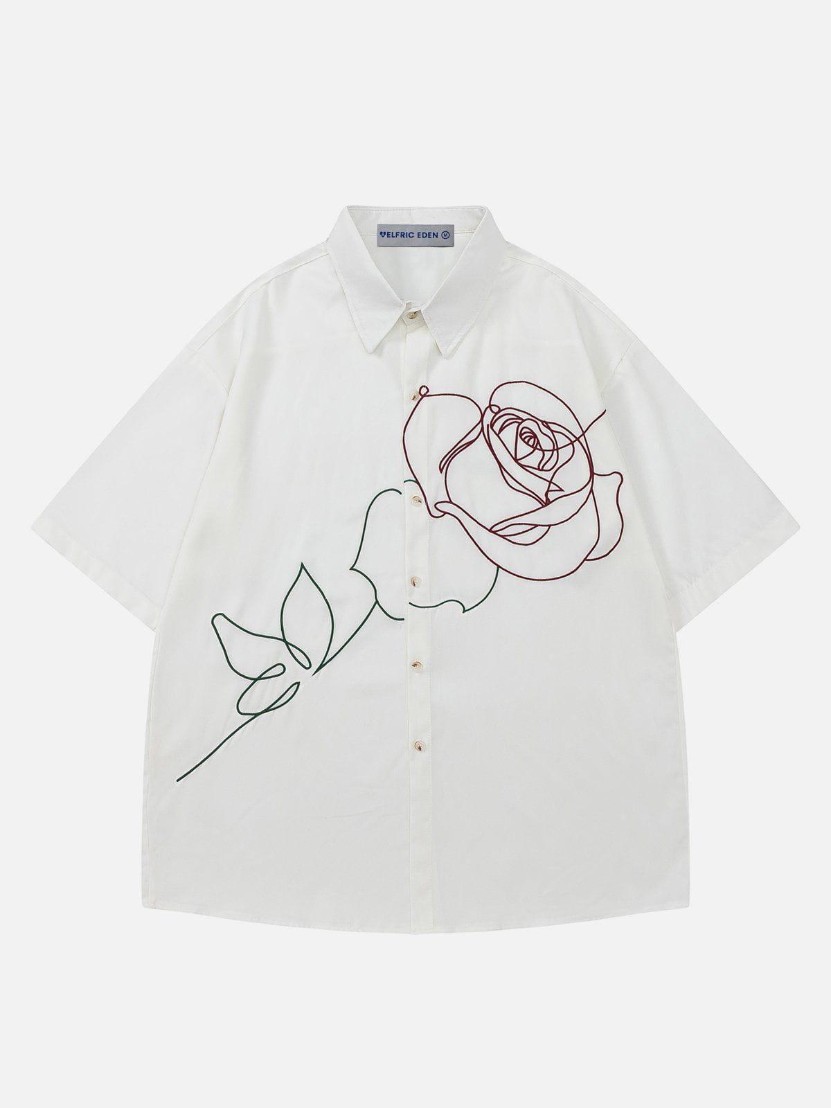 Aelfric Eden Embroidery Rose Short Sleeve Shirt product image