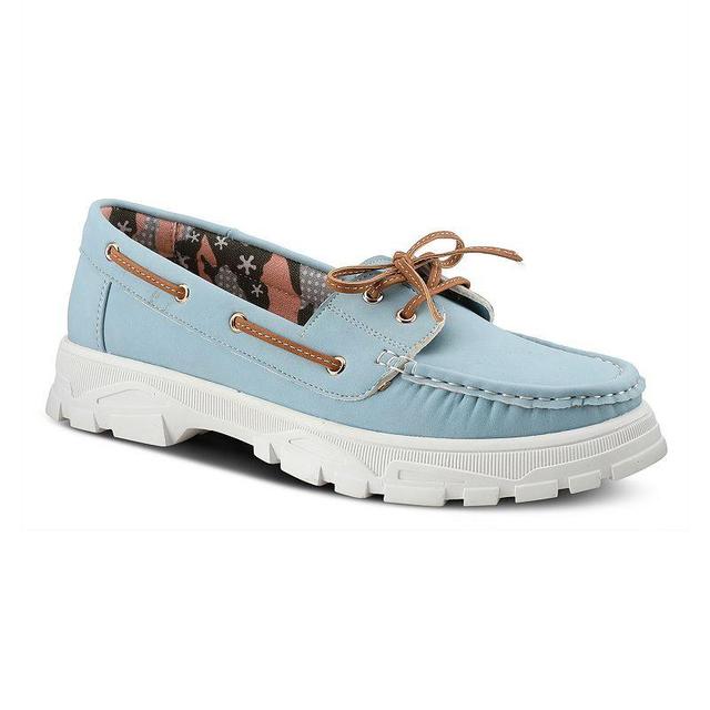 Patrizia Monohull Womens Loafers Light Blue Product Image